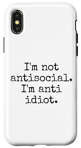 Lustiger Spruch für Introvertierte Hülle für iPhone X/XS von Stille Stärke Humor