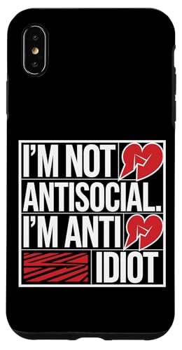 Lustiger Spruch für Introvertierte Hülle für iPhone XS Max von Stille Stärke Humor