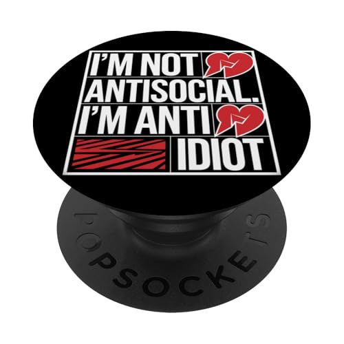 Lustiger Spruch für Introvertierte PopSockets Klebender PopGrip Lustiger Spruch für Introvertierte PopSockets Klebender PopGrip von Stille Stärke Humor
