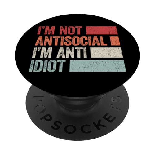 Lustiger Spruch für Introvertierte PopSockets Klebender PopGrip Lustiger Spruch für Introvertierte PopSockets Klebender PopGrip von Stille Stärke Humor