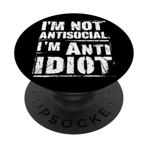 Lustiger Spruch für Introvertierte PopSockets Klebender PopGrip Lustiger Spruch für Introvertierte PopSockets Klebender PopGrip von Stille Stärke Humor