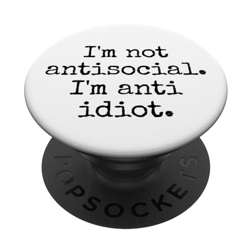 Lustiger Spruch für Introvertierte PopSockets Klebender PopGrip Lustiger Spruch für Introvertierte PopSockets Klebender PopGrip von Stille Stärke Humor