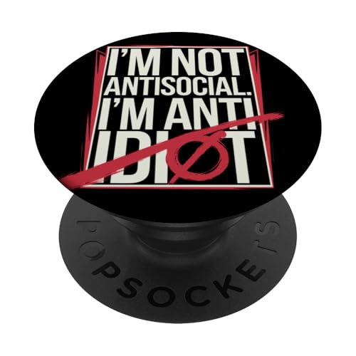 Lustiger Spruch für Introvertierte PopSockets Klebender PopGrip Lustiger Spruch für Introvertierte PopSockets Klebender PopGrip von Stille Stärke Humor