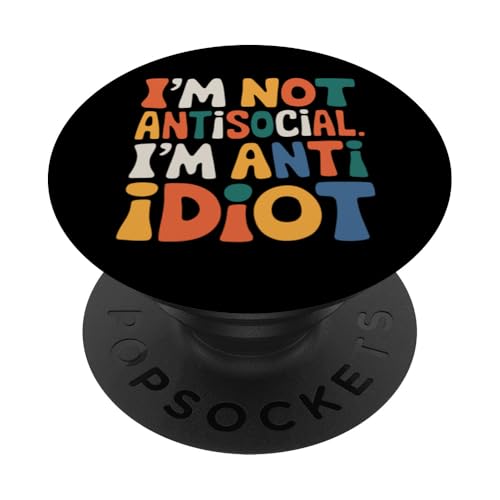 Lustiger Spruch für Introvertierte PopSockets Klebender PopGrip Lustiger Spruch für Introvertierte PopSockets Klebender PopGrip von Stille Stärke Humor