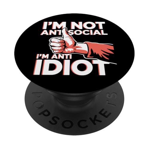 Lustiger Spruch für Introvertierte PopSockets Klebender PopGrip Lustiger Spruch für Introvertierte PopSockets Klebender PopGrip von Stille Stärke Humor