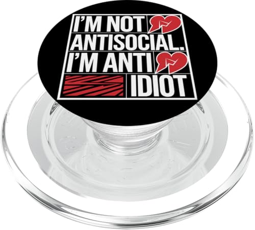 Lustiger Spruch für Introvertierte PopSockets PopGrip für MagSafe von Stille Stärke Humor