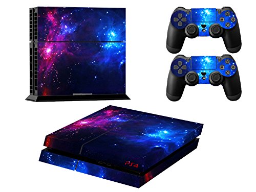 Stillshine PS4 Skin Aufkleber Sticker Folie schützende Haut Schale für Sony Playstation 4 Konsole und 2 Controller (double star) von Stillshine