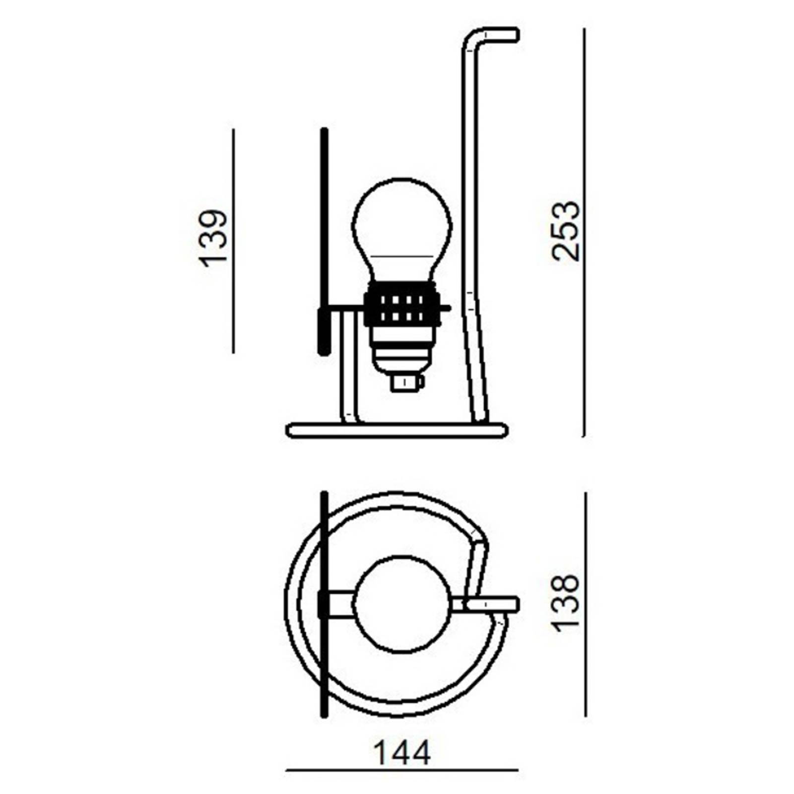 Stilnovo Bugia LED-Tischleuchte gelb von Stilnovo