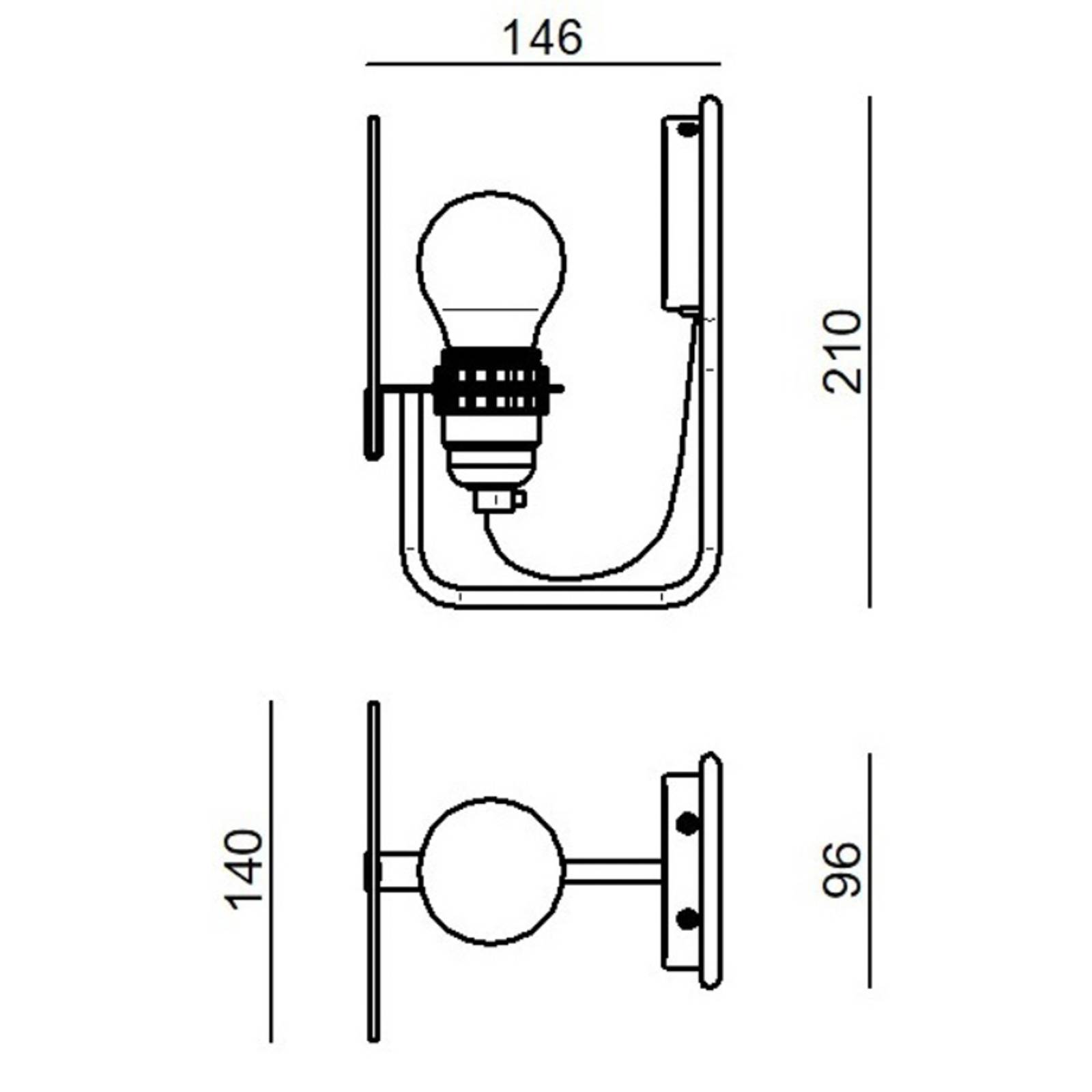 Stilnovo Bugia LED-Wandleuchte, einflammig weiß Stilnovo Bugia LED-Wandleuchte, einflammig weiß von Stilnovo