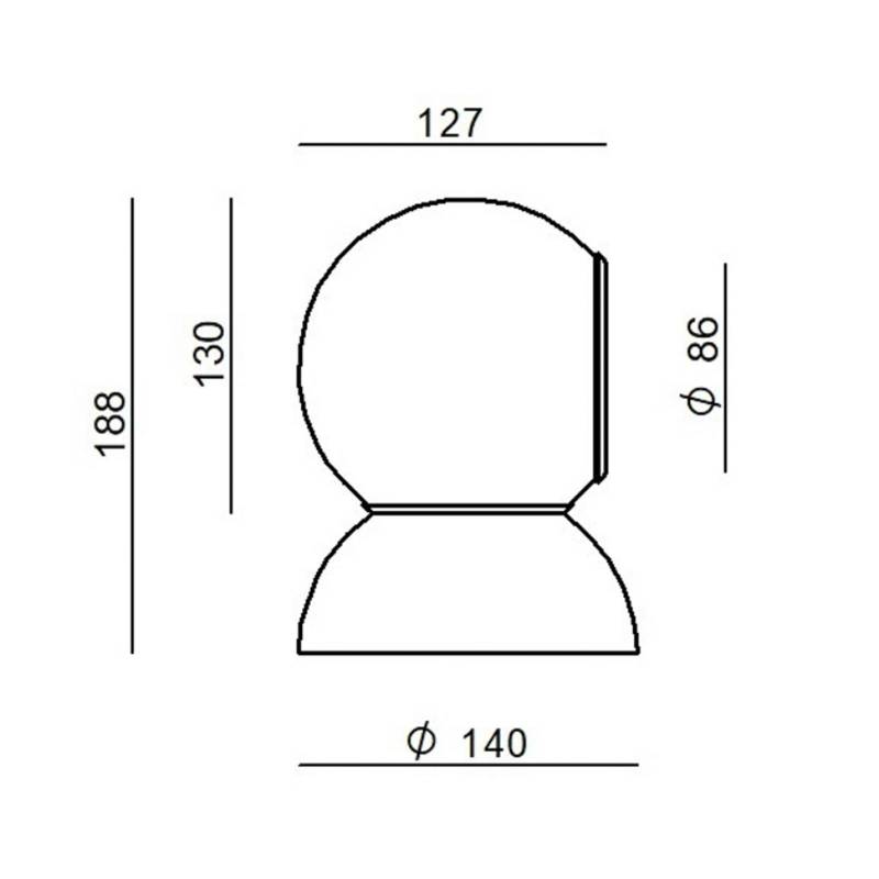 Stilnovo Gravitino LED-Wandlampe drehbar weiß von Stilnovo