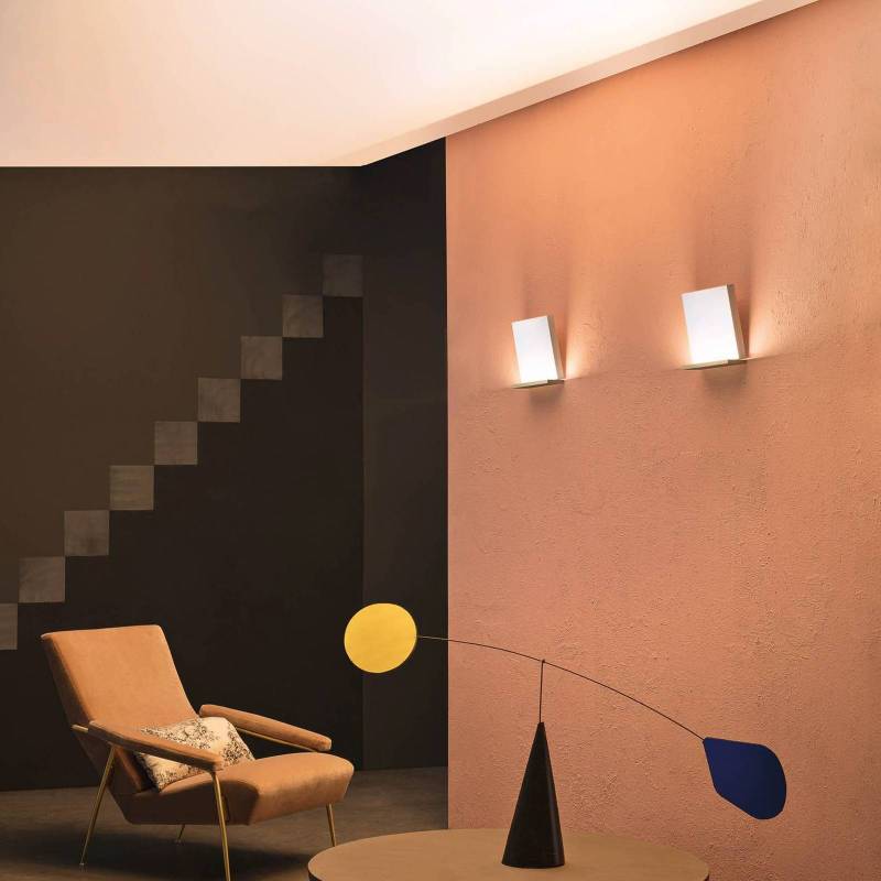 Stilnovo LED-Wandleuchte Inbilico, goldfarben, Höhe 25 cm von Stilnovo
