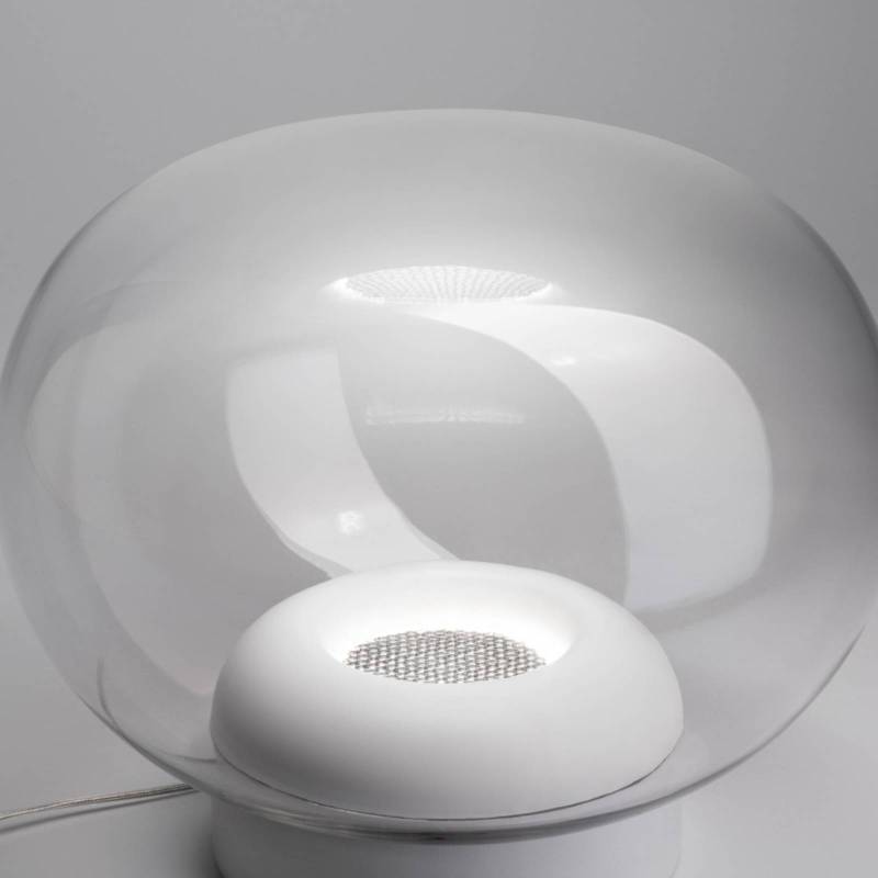 Stilnovo La Mariée LED-Tischlampe transparent/weiß von Stilnovo
