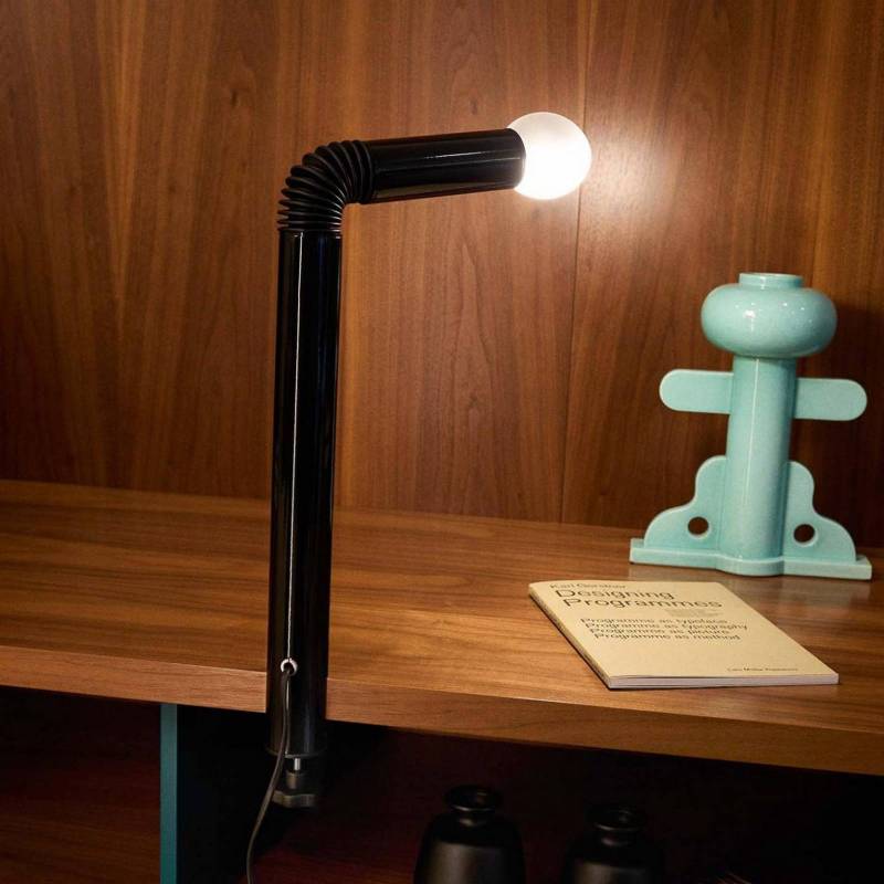 Stilnovo Tischlampe Periscopio, schwarz, Höhe 68 cm, Metall von Stilnovo