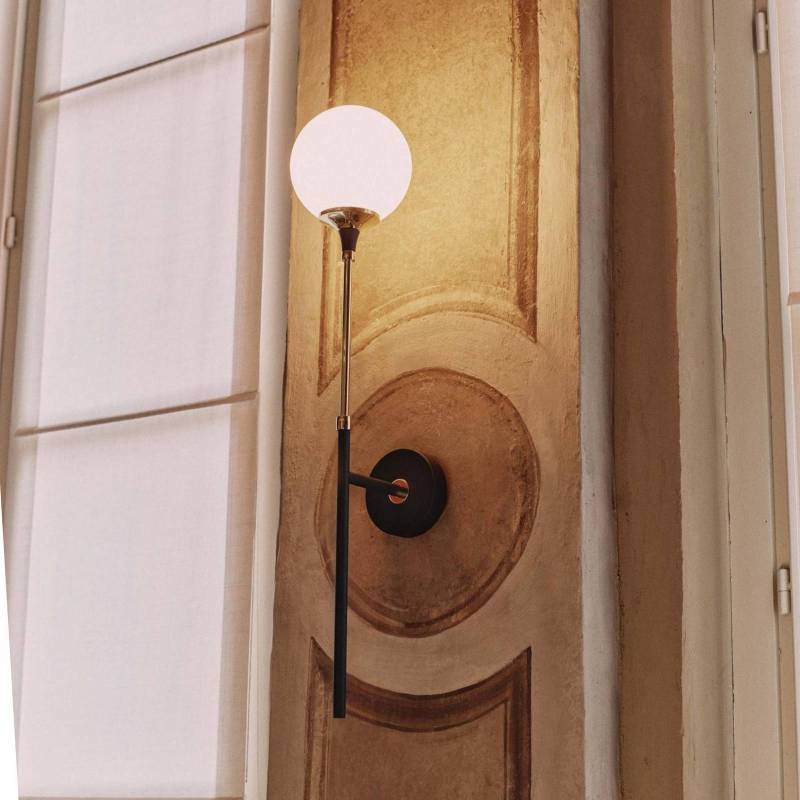 Stilnovo Wandlampe Galassia, Breite 14 cm, goldfarben von Stilnovo