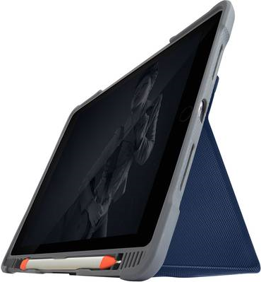 STM dux Plus Duo - Flip-Hülle für Tablet - Polycarbonat, Thermoplastisches Polyurethan (TPU) - Mitternachtsblau - für Apple 10.2  iPad (7. Generation) von Stm