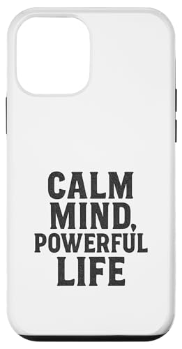 Calm Mind, Powerful Life Stoic, Vintage, Zitat Hülle für iPhone 12 mini von Stoic Quotes by Lumi Art