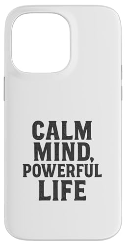 Calm Mind, Powerful Life Stoic, Vintage, Zitat Hülle für iPhone 14 Pro Max von Stoic Quotes by Lumi Art