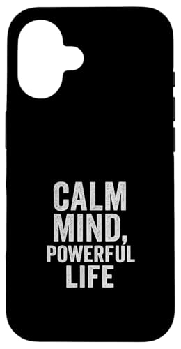 Calm Mind, Powerful Life Stoic, Vintage, Zitat Hülle für iPhone 16 von Stoic Quotes by Lumi Art