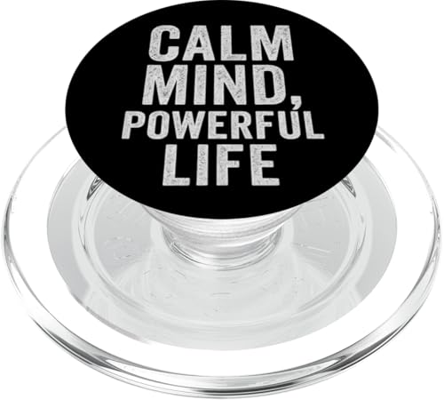 Calm Mind, Powerful Life Stoic, Vintage, Zitat PopSockets PopGrip für MagSafe Calm Mind, Powerful Life Stoic, Vintage, Zitat PopSockets PopGrip für MagSafe von Stoic Quotes by Lumi Art