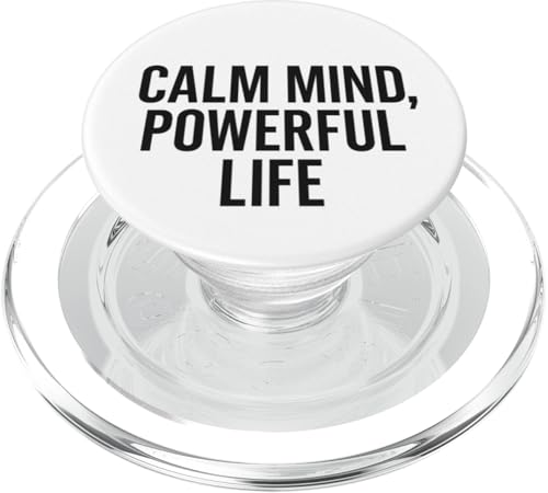 Calm Mind, Powerful Life. Stoic, Zitat PopSockets PopGrip für MagSafe Calm Mind, Powerful Life. Stoic, Zitat PopSockets PopGrip für MagSafe von Stoic Quotes by Lumi Art