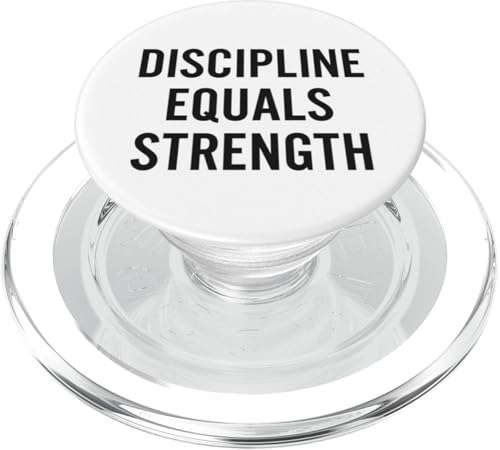 Discipline Equals Strength Stoic, Motivational, Zitat. PopSockets PopGrip für MagSafe Discipline Equals Strength Stoic, Motivational, Zitat. PopSockets PopGrip für MagSafe von Stoic Quotes by Lumi Art