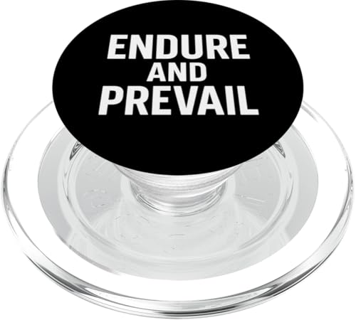 Endure and Prevail. Stoic, Motivational, Zitat. PopSockets PopGrip für MagSafe Endure and Prevail. Stoic, Motivational, Zitat. PopSockets PopGrip für MagSafe von Stoic Quotes by Lumi Art