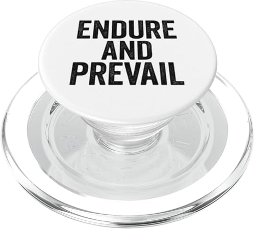 Endure and Prevail. Stoic, Vintage, Motivational, Zitat. PopSockets PopGrip für MagSafe Endure and Prevail. Stoic, Vintage, Motivational, Zitat. PopSockets PopGrip für MagSafe von Stoic Quotes by Lumi Art