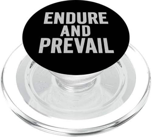 Endure and Prevail. Stoic, Vintage, Motivational, Zitat. PopSockets PopGrip für MagSafe Endure and Prevail. Stoic, Vintage, Motivational, Zitat. PopSockets PopGrip für MagSafe von Stoic Quotes by Lumi Art