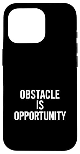 Hindernis ist Gelegenheit. stoisch, Weisheit, Zitat Hülle für iPhone 16 Pro von Stoic Quotes by Lumi Art