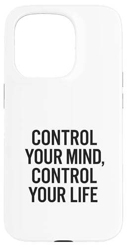 Kontrollieren Sie Ihren Geist Kontrollieren Sie Ihr Leben. Stoisches Zitat Hülle für iPhone 15 Pro von Stoic Quotes by Lumi Art