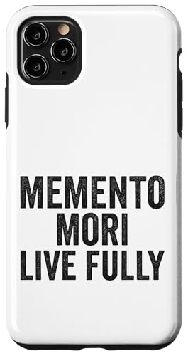 Memento Mori, Live Fully. Stoic, Vintage, Zitat Hülle für iPhone 11 Pro Max von Stoic Quotes by Lumi Art