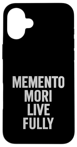 Memento Mori, Live Fully. Stoic, Vintage, Zitat Hülle für iPhone 16 Plus von Stoic Quotes by Lumi Art