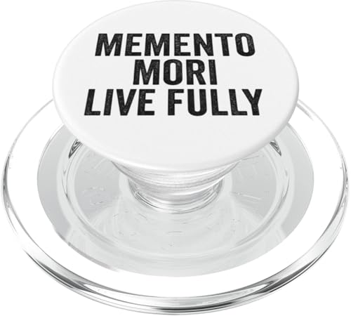 Memento Mori, Live Fully. Stoic, Vintage, Zitat PopSockets PopGrip für MagSafe Memento Mori, Live Fully. Stoic, Vintage, Zitat PopSockets PopGrip für MagSafe von Stoic Quotes by Lumi Art