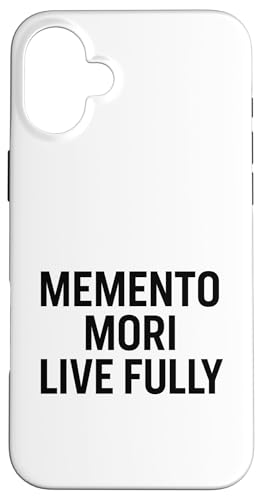 Memento Mori, Live Fully.Stoic, Motivational, Zitat Hülle für iPhone 16 Plus von Stoic Quotes by Lumi Art
