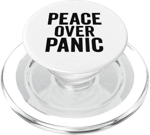 Peace Over Panic Stoic, Vintage, Motivational, Zitat PopSockets PopGrip für MagSafe Peace Over Panic Stoic, Vintage, Motivational, Zitat PopSockets PopGrip für MagSafe von Stoic Quotes by Lumi Art