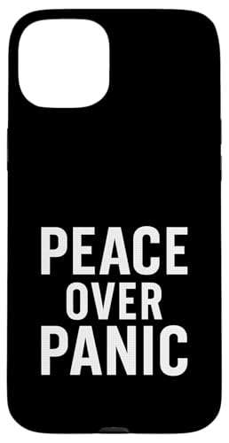 Peace Over Panic. Stoic, Motivational, Zitat. Hülle für iPhone 15 Plus von Stoic Quotes by Lumi Art