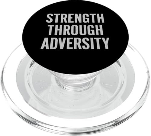 Stärke durch Widrigkeit. Retro, motivierendes Zitat. PopSockets PopGrip für MagSafe Stärke durch Widrigkeit. Retro, motivierendes Zitat. PopSockets PopGrip für MagSafe von Stoic Quotes by Lumi Art