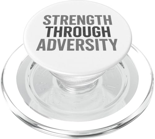 Stärke durch Widrigkeiten - Retro, motivierendes Zitat PopSockets PopGrip für MagSafe Stärke durch Widrigkeiten - Retro, motivierendes Zitat PopSockets PopGrip für MagSafe von Stoic Quotes by Lumi Art