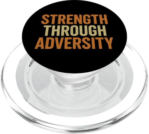 Stärke durch Widrigkeiten - Vintage, Motivationszitat PopSockets PopGrip für MagSafe Stärke durch Widrigkeiten - Vintage, Motivationszitat PopSockets PopGrip für MagSafe von Stoic Quotes by Lumi Art