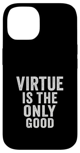 Virtue Is The Only Good. Vintage, Zitat, Design Hülle für iPhone 14 von Stoic Quotes by Lumi Art