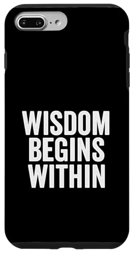 Wisdom Begins Within Stoic, Motivational Quote, Vintage. Hülle für iPhone 7 Plus/8 Plus Wisdom Begins Within Stoic, Motivational Quote, Vintage. Hülle für iPhone 7 Plus/8 Plus von Stoic Quotes by Lumi Art