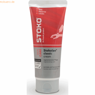 Stoko Hautpflegecreme Stokolan classic 100ml Stoko Hautpflegecreme Stokolan classic 100ml von Stoko