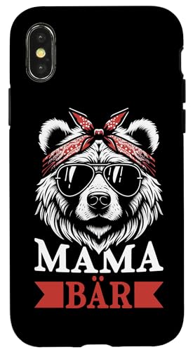 Mama Bär Muttertag Mutterschaft Mama Bear Tochter Sohn Hülle für iPhone X/XS von Stolze Liebevolle Mama Bär Mommy Mutter