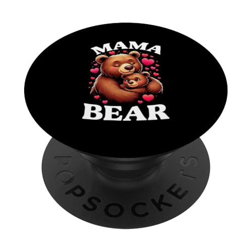 Mama Bär Muttertag Mutterschaft Mama Bear Tochter Sohn PopSockets Klebender PopGrip Mama Bär Muttertag Mutterschaft Mama Bear Tochter Sohn PopSockets Klebender PopGrip von Stolze Liebevolle Mama Bär Mommy Mutter
