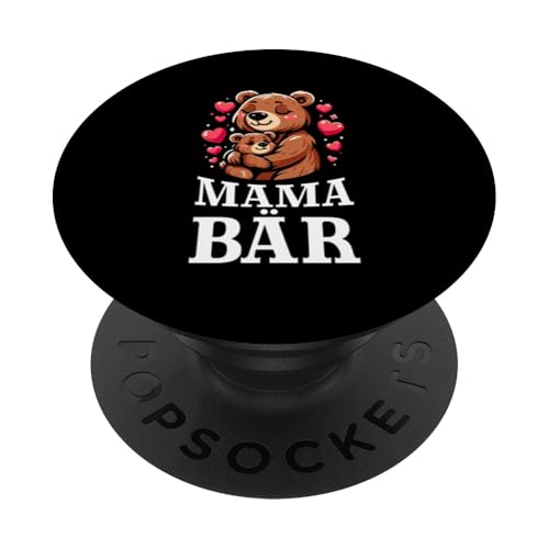 Mama Bär Muttertag Mutterschaft Mama Bear Tochter Sohn PopSockets Klebender PopGrip Mama Bär Muttertag Mutterschaft Mama Bear Tochter Sohn PopSockets Klebender PopGrip von Stolze Liebevolle Mama Bär Mommy Mutter