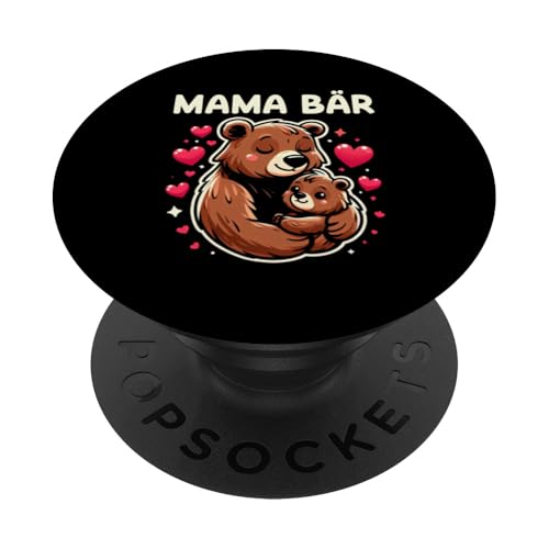 Mama Bär Muttertag Mutterschaft Mama Bear Tochter Sohn PopSockets Klebender PopGrip Mama Bär Muttertag Mutterschaft Mama Bear Tochter Sohn PopSockets Klebender PopGrip von Stolze Liebevolle Mama Bär Mommy Mutter