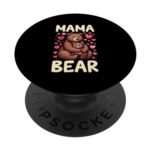 Mama Bär Muttertag Mutterschaft Mama Bear Tochter Sohn PopSockets Klebender PopGrip Mama Bär Muttertag Mutterschaft Mama Bear Tochter Sohn PopSockets Klebender PopGrip von Stolze Liebevolle Mama Bär Mommy Mutter