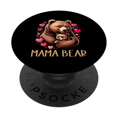 Mama Bär Muttertag Mutterschaft Mama Bear Tochter Sohn PopSockets Klebender PopGrip Mama Bär Muttertag Mutterschaft Mama Bear Tochter Sohn PopSockets Klebender PopGrip von Stolze Liebevolle Mama Bär Mommy Mutter