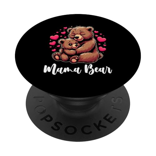 Mama Bär Muttertag Mutterschaft Mama Bear Tochter Sohn PopSockets Klebender PopGrip Mama Bär Muttertag Mutterschaft Mama Bear Tochter Sohn PopSockets Klebender PopGrip von Stolze Liebevolle Mama Bär Mommy Mutter