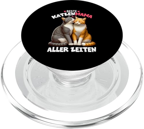 Beste Katzenmama Aller Zeiten Katze Mutter Muttertag PopSockets PopGrip für MagSafe von Stolze Liebevolle Mama Katze Mami Mutter